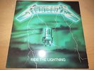 METALLICA - RIDE THE LIGHTNING - GREEN COVER - BERNETT SB18026 - RARE FRENCH LP