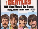 BEATLES  45  ALL YOU NEED IS LOVE / BABY, YOU'RE A RICH MAN  + PICTURE SLEEVE