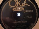 TEXAS ALEXANDER EDDIE LANG OKEH 8688 BLUES JAZZ 78 RPM RECORD V+