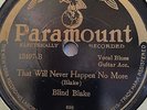 BLIND BLAKE PARAMOUNT 12497 BLUES JAZZ 78 RPM RECORD E-