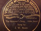 circa 1901 78rpm Eldridge R. Johnson VICTOR MONARCH RECORD 3131 J.W. Myers, V+