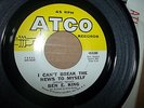 NORTHERN SOUL 45 BEN E. KING I CAN'T BREAK THE NEWS TO MYSELF NM HIGH GRADE COPY