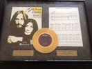 John Lennon Give Peace A Chance Gold Plated Framed Record