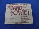 DAVID BOWIE ISOLAR 2 STAGE TOUR CONCERT TICKET STAFFORD SHOWGROUND 24th Jun 1978