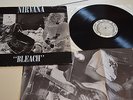 Nirvana Bleach lp NM RARE 2nd PRESSING WITH POSTER No bar code Sub Pop