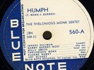 THELONIOUS MONK SEXTET humph/mysterioso 560 uk blue note 10
