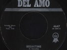 BEL-TONES Breaktime / Back Down Del Amo 4647 45 VG++ Surf Garage Rockabilly