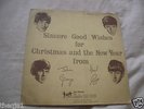 BEATLES 1st 1963 CHRISTMAS FAN CLUB FLEXI DISC EX CON