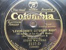 Eddie Walters - COLUMBIA 2137-D - 'Leven-Thirty Saturday Night