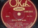 Louis Armstrong Hot Seven-Potato Head Blues/Put Em Down Okeh 8503 78 jazz