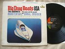 THE HORNETS- BIG DRAG BOATS USA 1964 ORIG STEREO SURF GARAGE HOT ROD DISC IS EX