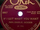 PAPA CHARLIE JACKSON OKEH 8957 BLUES 78 RPM RECORD E-/V+