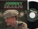 JOHNNY HALLYDAYJohnny lui dit adieu EP (bandeau noir) - languette