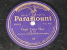 Death letter blues / Kentucky Man blues   Ida Cox / Lovie Austin  PARAMOUNT 1924