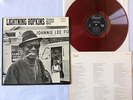 TOP RARE JAPAN 60's RED VINYL LIGHTNING HOPKINS TEXAS BLUES MAN ARHOOLIE LP