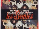 LES BEATLES: Ticket to Ride MEO 108 France Odeon RARE PS & 45 