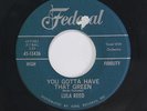 LULA REED: You Gotta Have That Green / Know What You're Doing 45 (sm label tear