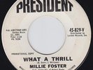 Millie FOSTER what a thrill 45 killer NORTHERN SOUL mod FLOORPACKER dancer HEAR?