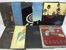 Eagles LP Vinyl Record Lot: Hotel California Desperado Greatest Hits 1 & 2 +++++