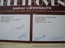 RARE PRIVATE LOEWENGUTH QUARTET BEETHOVEN+AUTOGRAPH FRANCE