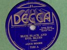 ALICE MOORE BLUE BLACK AND EVIL BLUES DECCA 78 PEETIE WHEATSTRAW