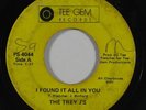 70s Soul/Sweet Soul 45 TREY J'S I Found It All In You/We Got A Thing on Tee Gem