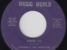 Funk Breaks 45 - Carleen & The Groovers - Right On - Music World - rare