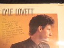Lyle Lovett  Self titled LP SIGNED message 1986 MCA-5748 AUTOGRAPHED PROMO STAMP