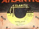 3 VINTAGE 1954 JOE TURNER HONEY HUSH TV MAMA FLIP YELLOW ATLANTIC 45 RPM RECORD