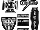Black Label Society Front Patch Set  BLS Aufnäher Set Official Merchandise