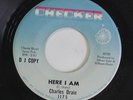 CHARLES DRAIN: Here I Am / She's Gone 45 (dj, close to M-) rare Soul
