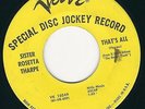 KILLER WILD GUITAR Black Gospel Sister Rosetta Tharpe VERVE 10249 That's all MP3