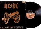 AC/DC For Those About To Rock LP VINYL VERY HARD TO FIND S90471 1981 SPAIN VG