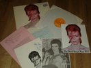 DAVID BOWIE Aladdin Sane LP NM/VG+ Tour programme signed?1973 fan club letters