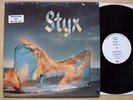 STYX EQUINOX(W/L) LP WHITE LABEL PROMO WITH INNER SLEVE (DRILL HOLE) USA