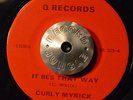 RARE CROSSOVER SOUL 45 - CURLY MYRICK - IT BES THAT WAY /NOTHING WORD SONG HEAR