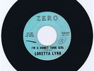 Rarest 45rpm by LORETTA LYNN I'm A Honky Tonk Girl 1960 ZERO ZO-107 45 VG++
