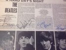 The Beatles 'A Hard Days Night' 1964 MONO 33rpm LP with all 4 autographs