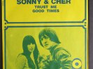 SONNY & CHER: Trust Me / Good Times 45 (France, PS) rare Rock & Pop