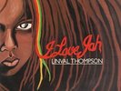 Linval Thompson I Love Jah RED VINYL NEAR MINT Burning Sounds Vinyl LP