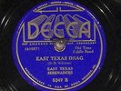 78 RPM -- East Texas Serenaders, Decca 5347, E-  Country