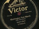 SOUSA'S BAND. WASHINGTON POST MARCH / EL CAPITAN MARCH. 78 RPM. VICTOR 17302