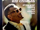 Ray Charles ALL TIME GREAT COUNTRY & WESTERN HITS, Double LP, ABC Stereo (1973)