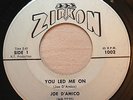 TEEN Joe D'Amico YOU LED ME ON / PLEA OF LOVE Zirkon 45  Canadian