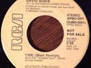 DAVID BOWIE Time 45 RARE 1973 Promo RCA EX