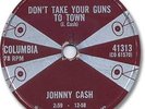 Rare 1958 JOHNNY CASH Country 78 RPM Record. Don't Take Your Guns to Town