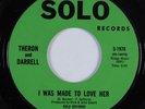 Soul Funk 45 THERON & DARRELL I Was Made To Love Her SOLO NM HEAR