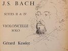 BACH Cello Suites n°2 & 4 Gérald Kessler Studio 35 signed LP