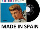 JOHNNY HALLYDAY SHAKE THE HAND... 45T ESPAGNOL SPAIN ESPAGNE SPANISH LABEL VAR 2