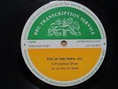 BBC TRANSCRIPTION LP - Top Of The Pops-411- MARC BOLAN INTERVIEW- psych/prog